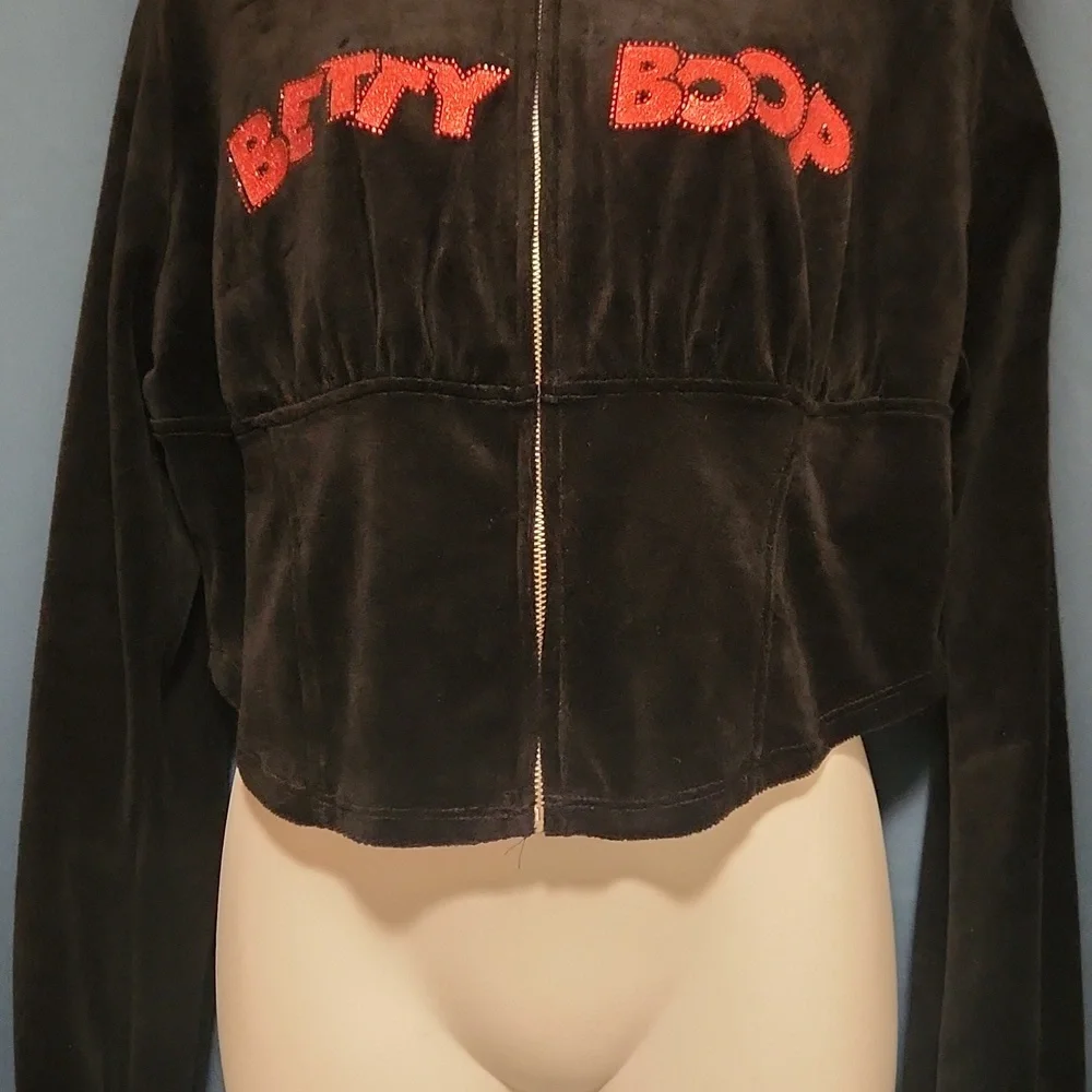 ⚜️Dolls Kill x Betty Boop "Such A Flirty Toon" Zip Up Corset Sweater/Jacket, 1X - Picture 8 of 15